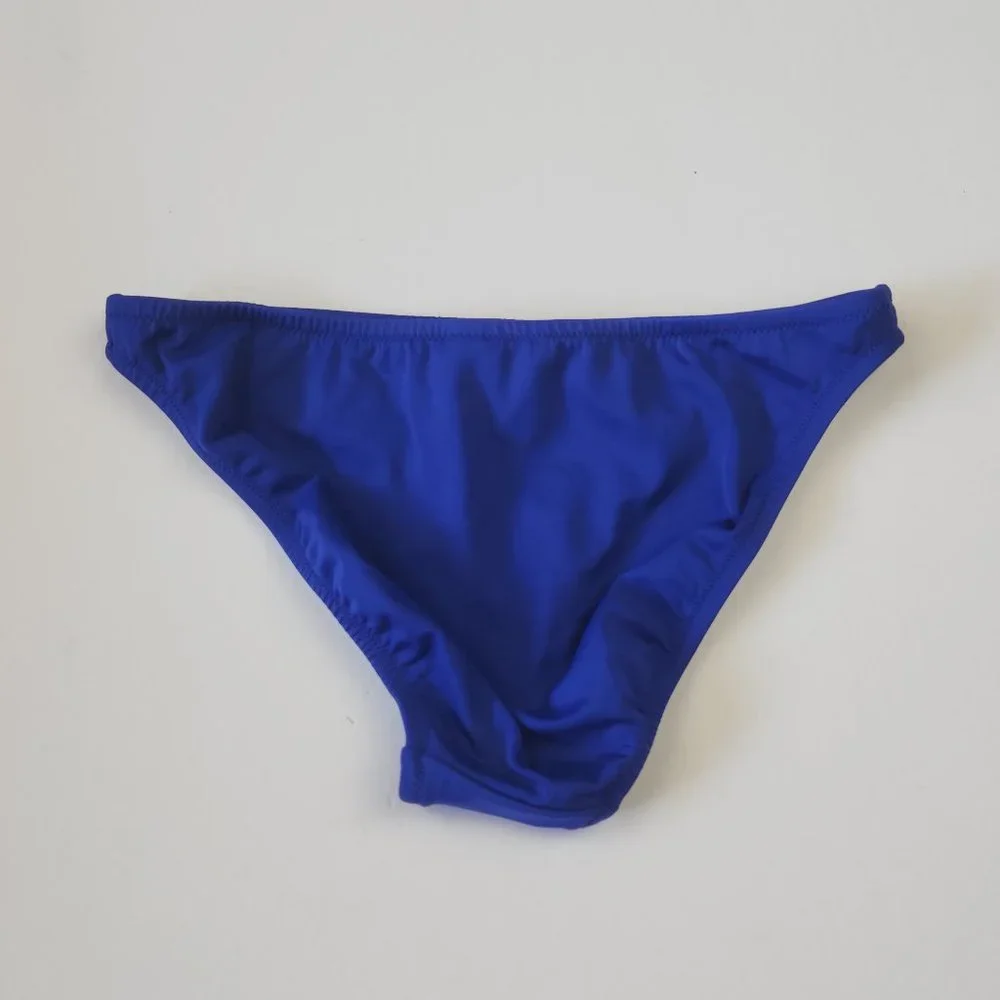 J. Crew Blue Low Rise Bikini Bottoms sz M